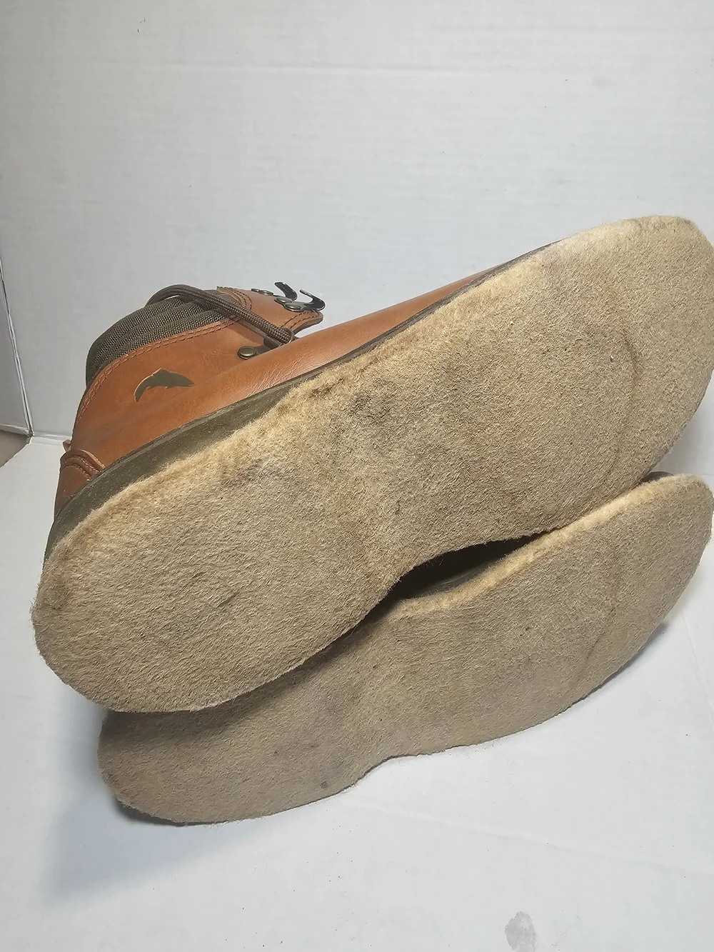 Simms Men's Brown Leather Hiking Boots Size 7